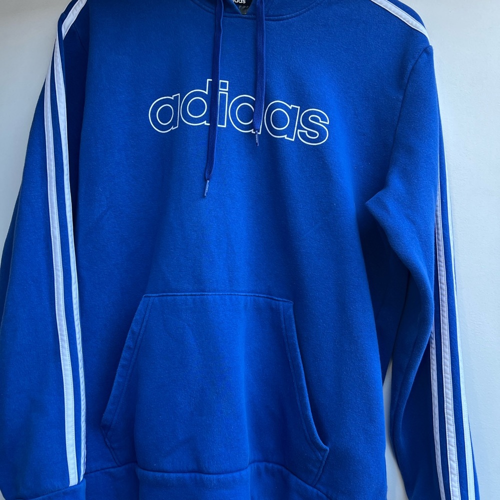 Adidas Originals Blue and White Sweater with Iconic Design